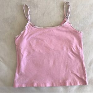 y2k baby pink tank top